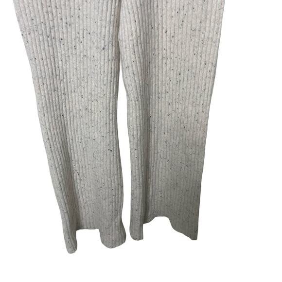 THE TILE CLUB BLUE CREAM CONFETTI SOPHIE WIDE LEG PANT ASPEN 100% cashmere XS - Picture 9 of 9